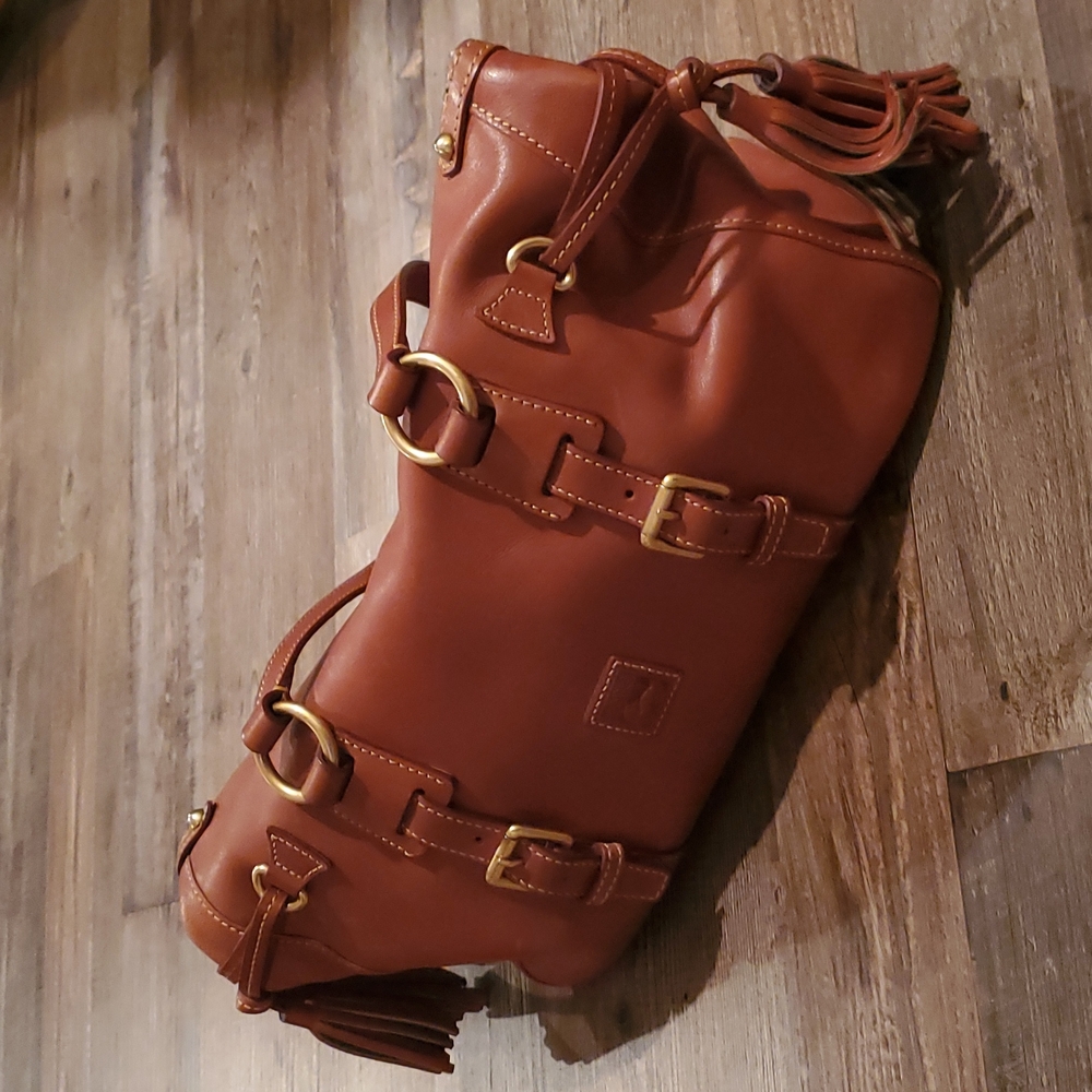 Dooney & Burke Chestnut Brown leather  purse.  Florentine Large Satchel
